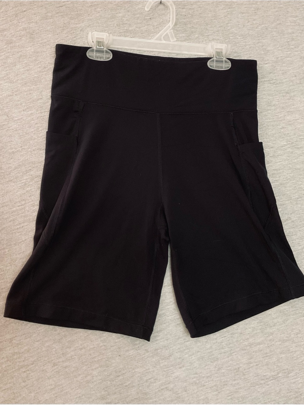 Aeropostale High-Waist Black Women’s Bike Shorts with Side Pocket - Picture 2 of 4